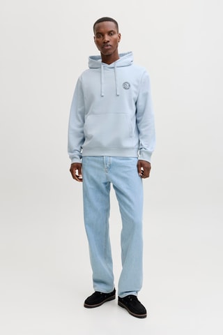 Sweat relaxed en coton biologique - Bleu clair