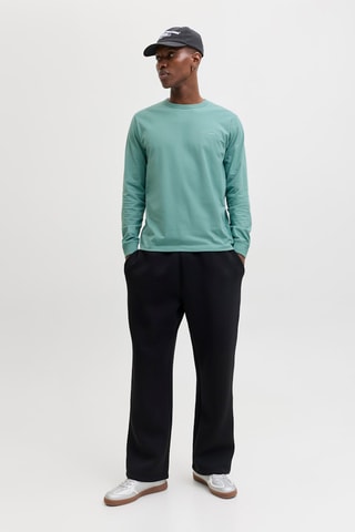 T-shirt regular en coton biologique - Bleu