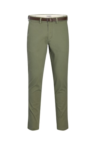Chino slim en coton biologique - Kaki