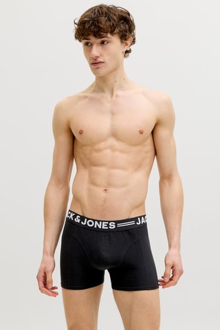 3 boxers en coton biologique - Gris