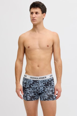 3 boxers en coton biologique - Noir