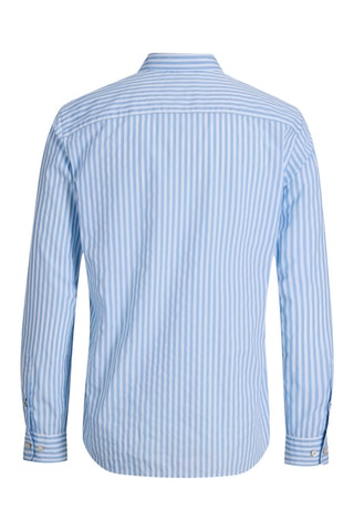 Chemise slim en coton biologique - Bleu