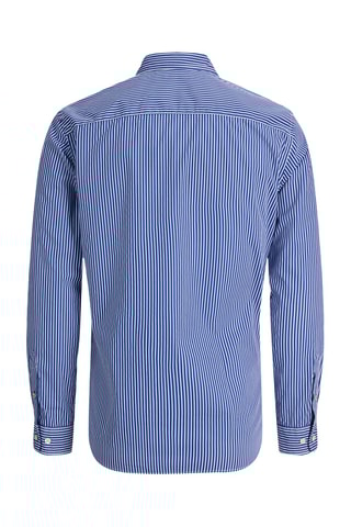 Chemise slim en coton biologique - Bleu