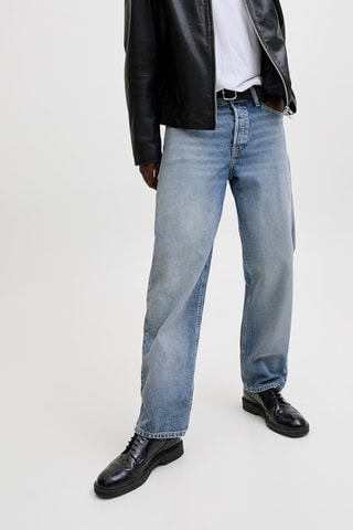 Jean loose taille haute - Bleu clair