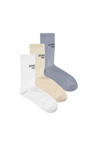 3 paires de chaussettes - Beige et blanc