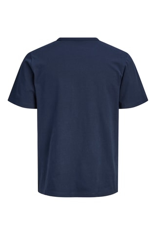 T-shirt regular en coton biologique - Bleu marine