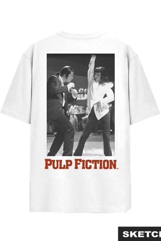 T-shirt relaxed Pulp Fiction - Blanc