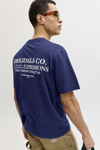 T-shirt relaxed - Bleu marine