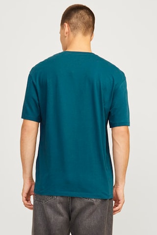 T-shirt relaxed - Bleu pétrole