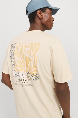 T-shirt relaxed - Blanc cassé