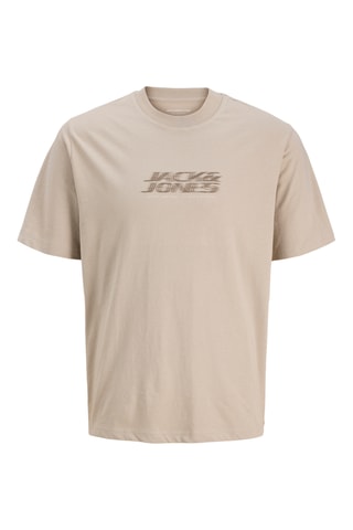 T-shirt regular en coton biologique - Beige