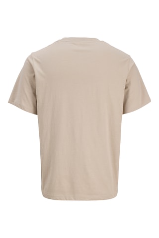 T-shirt regular en coton biologique - Beige