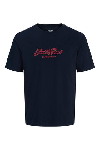 T-shirt regular en coton biologique - Bleu marine