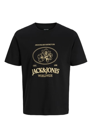 T-shirt regular en coton biologique - Noir