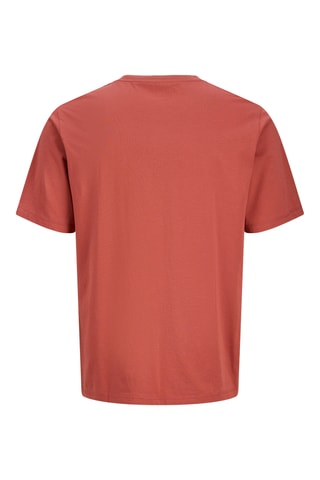 T-shirt regular en coton biologique - Rouge brique