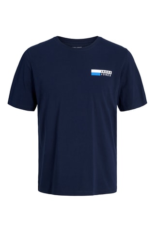 4 t-shirts - Blanc, vert foncé et bleu marine