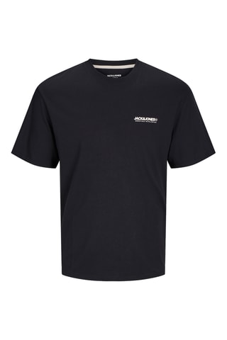 3 t-shirts relaxed - Bleu pétrole et noir