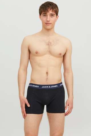 3 boxers en coton biologique - Noir