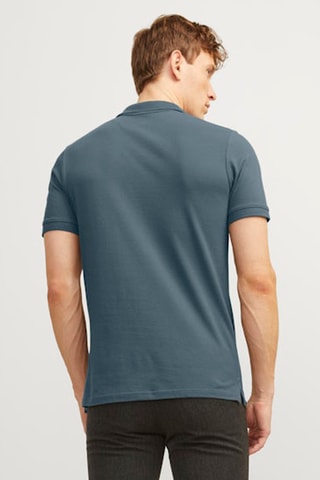 Polo regular - Bleu-gris
