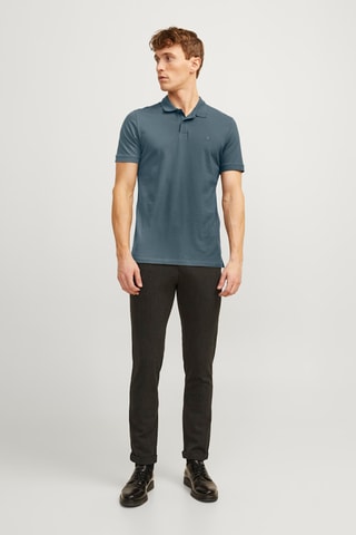 Polo regular - Bleu-gris