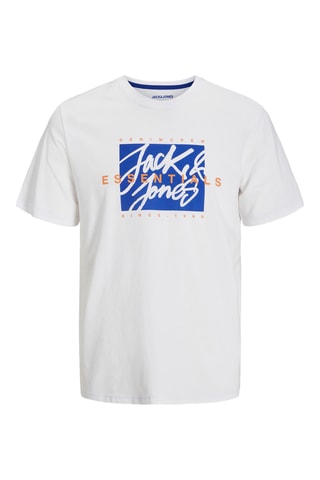 4 t-shirts regular - Blanc et beige