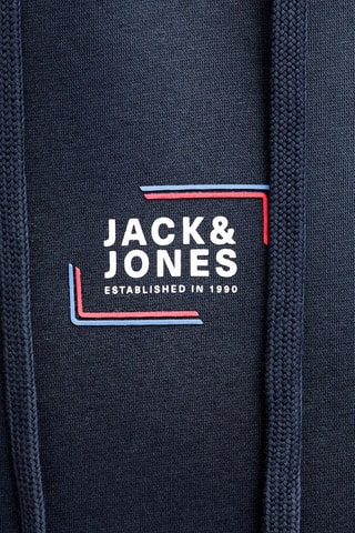 Sweat regular en coton biologique à capuche - Bleu marine