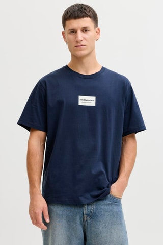T-shirt relaxed - Bleu marine