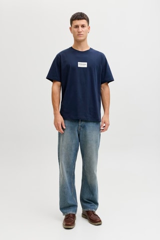 T-shirt relaxed - Bleu marine