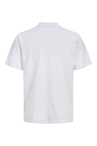 Polo regular en coton biologique - Blanc