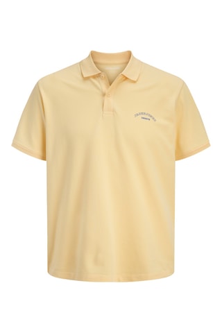 Polo regular en coton biologique - Jaune