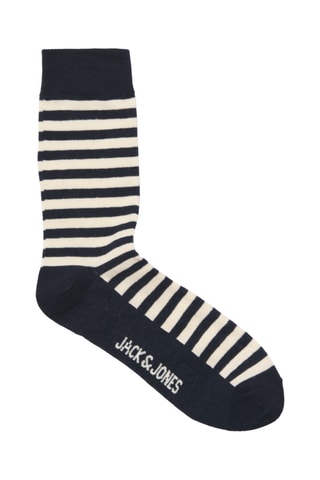 3 paires de chaussettes - Ecru et bleu marine