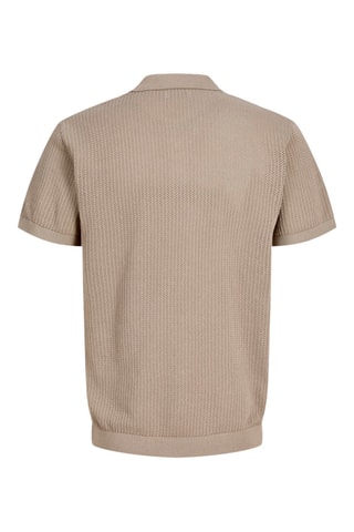 Polo regular en coton biologique - Marron clair