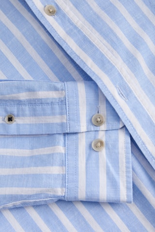 Chemise regular - Ciel et écru