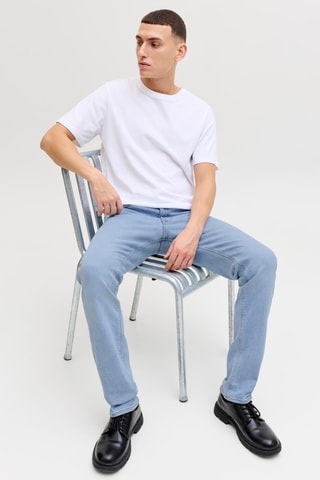 Jean slim en coton biologique - Ciel