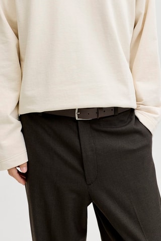 Ceinture en cuir - Marron