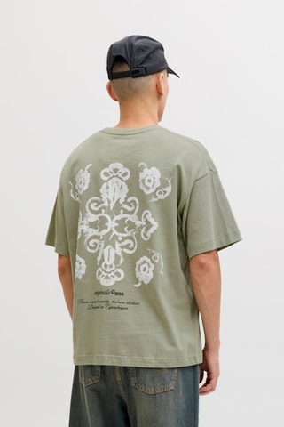 T-shirt loose - Kaki et noir