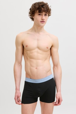 3 boxers en coton biologique - Noir