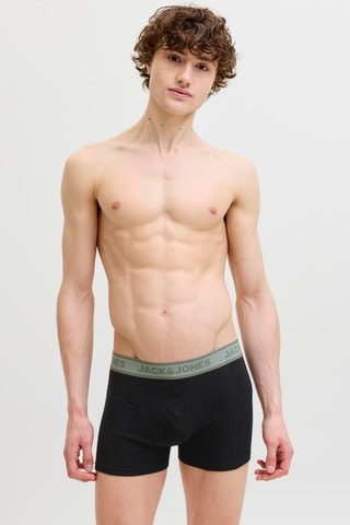 3 boxers en coton biologique - Noir