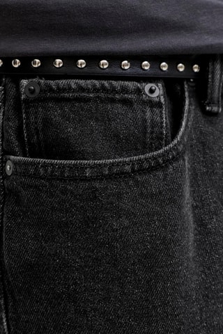 Bermuda baggy en jean - Noir