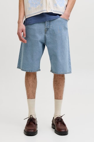 Bermuda baggy en jean - Bleu clair