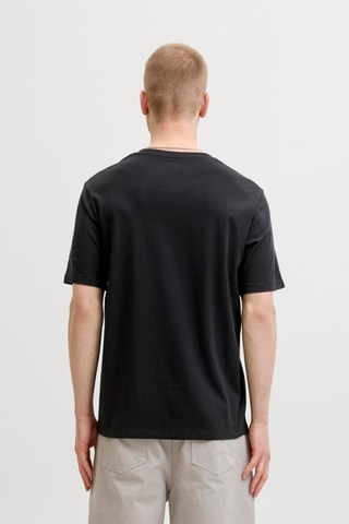 T-shirt regular en coton biologique - Noir
