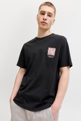 T-shirt regular en coton biologique - Noir