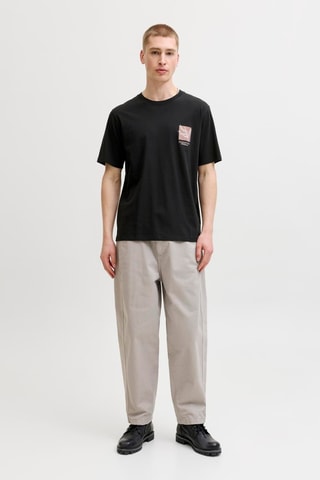 T-shirt regular en coton biologique - Noir