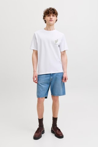 T-shirt regular en coton biologique - Blanc