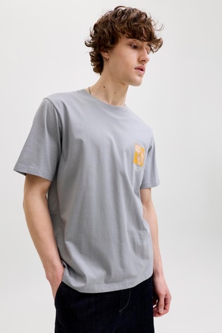 T-shirt regular en coton biologique - Gris