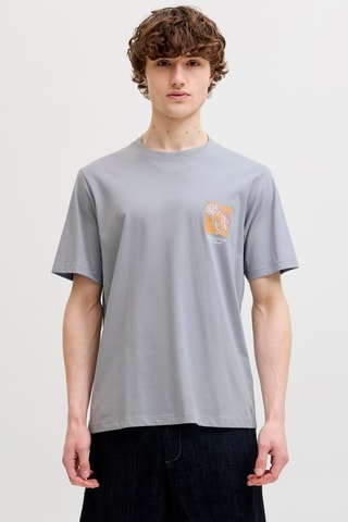 T-shirt regular en coton biologique - Gris