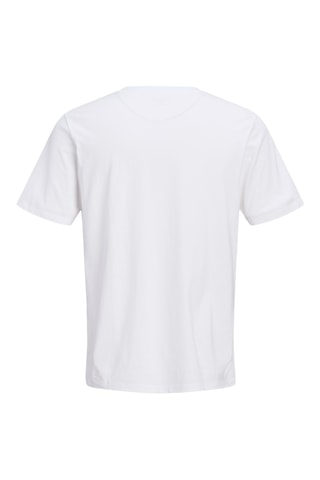 T-shirt regular en coton biologique - Blanc