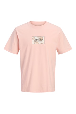 T-shirt regular en coton biologique - Saumon