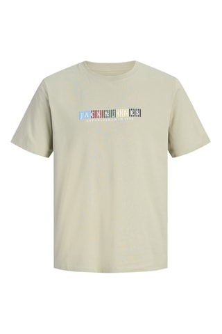 T-shirt regular en coton biologique - Kaki