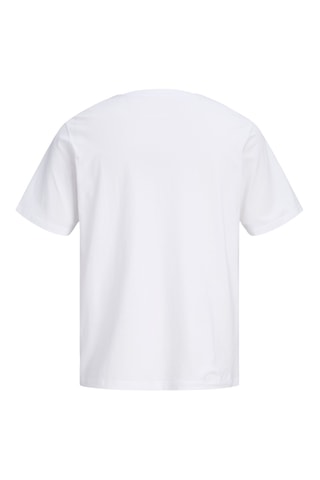 T-shirt regular en coton biologique - Blanc
